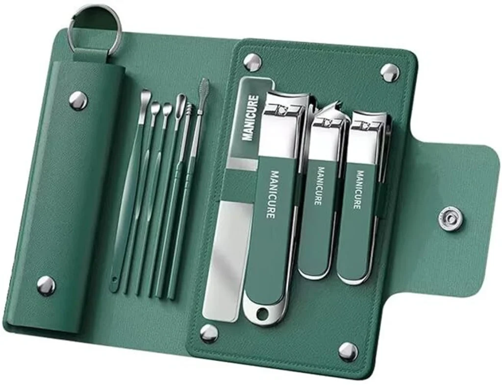 BAARITA 10 in 1 Manicure Kit Grooming Steel Nail Clipper Set